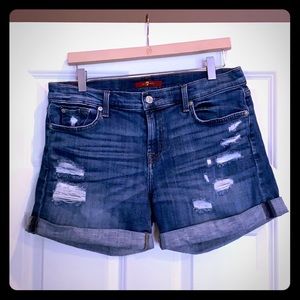 7 for all mankind jean shorts size 29